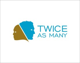 Logo Design entry 981545 submitted by smarttaste to the Logo Design for Twice As Many run by CancerSurvivor
