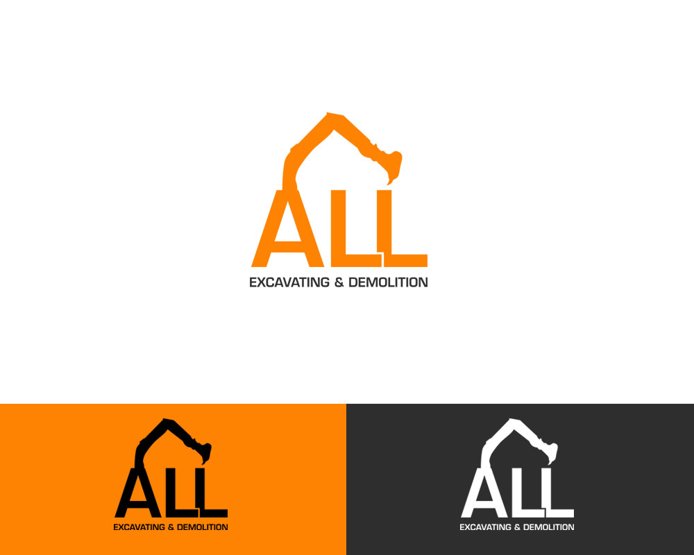 Logo Design entry 985230 submitted by JMTech to the Logo Design for ALL Excavating & Demolition run by cogleye