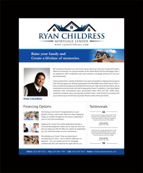 Brochure Design entry 988349 submitted by TJRoberts to the Brochure Design for Ryan J. Childress run by RChildress