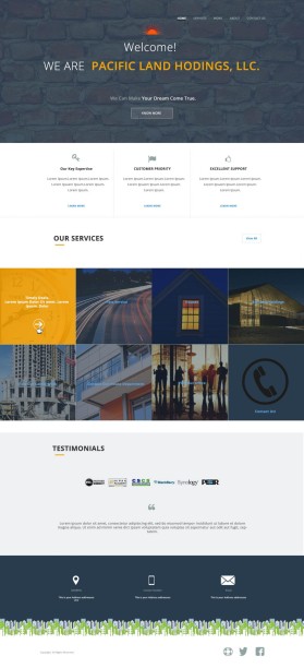 Web Design entry 990124 submitted by nehel to the Web Design for Pacific Land Holdings, LLC run by dricci