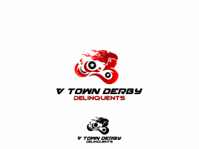 Logo Design entry 990494 submitted by runeking500 to the Logo Design for V Town Derby Delinquents run by sempaidavid