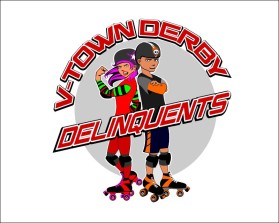 Logo Design entry 990505 submitted by runeking500 to the Logo Design for V Town Derby Delinquents run by sempaidavid