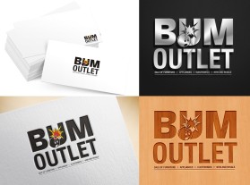 Logo Design Entry 992824 submitted by webwinner to the contest for BUM OUTLET run by rafalcar