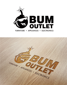 Logo Design Entry 992848 submitted by amudee to the contest for BUM OUTLET run by rafalcar
