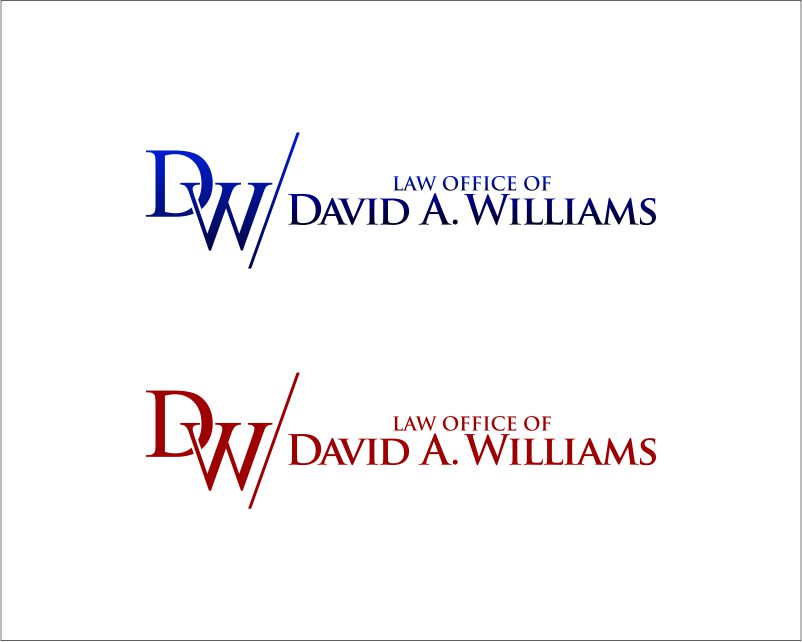 Logo Design entry 995599 submitted by phonic to the Logo Design for David A. Williams, P.C. or Law Office of David A. Williams run by williad3