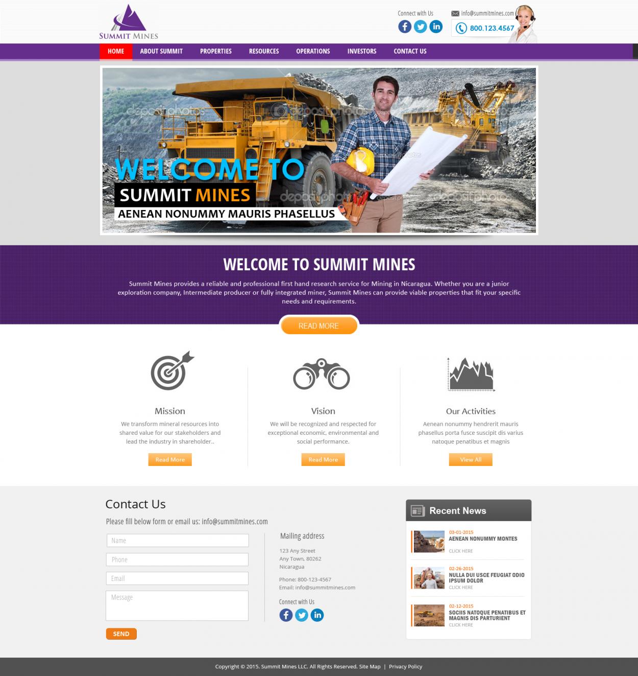 Web Design entry 1048538 submitted by Aaron