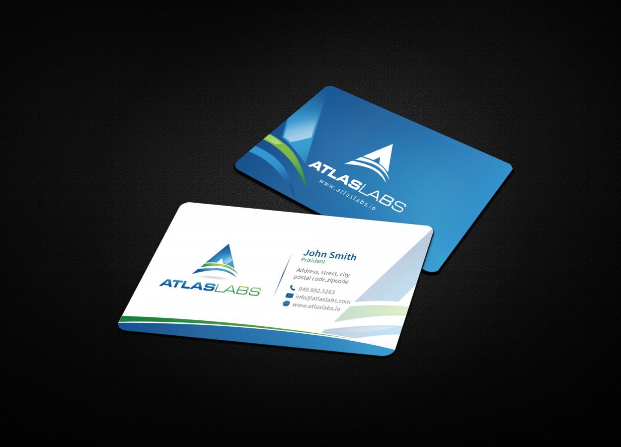 Business Card & Stationery Design entry 1003206 submitted by athenticdesigner to the Business Card & Stationery Design for Atlas Labs LLC run by llama473