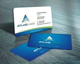 Business Card & Stationery Design entry 1003254 submitted by athenticdesigner to the Business Card & Stationery Design for Atlas Labs LLC run by llama473
