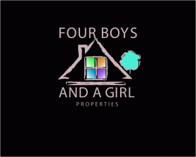 Logo Design entry 1006384 submitted by Coral to the Logo Design for Four Boys and a Girl Properties run by aguillette