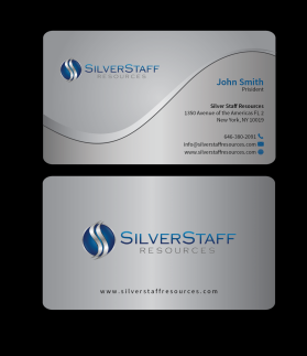 Business Card & Stationery Design entry 1009865 submitted by k9ideas to the Business Card & Stationery Design for silverstaffresources.com run by lpaffile