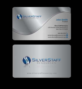 Business Card & Stationery Design entry 1009867 submitted by TCMdesign to the Business Card & Stationery Design for silverstaffresources.com run by lpaffile