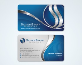 Business Card & Stationery Design Entry 1009881 submitted by TCMdesign to the contest for silverstaffresources.com run by lpaffile