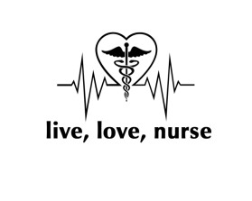 Nurse Love Live & Heal Quote Gráfico por Uniquesvg99 · Creative Fabrica