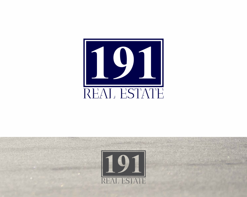 Logo Design entry 1011800 submitted by Habib to the Logo Design for 191 Real Estate run by danefossee