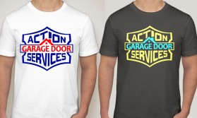 T-Shirt Design entry 1023833 submitted by dsdezign to the T-Shirt Design for Action Garage Door Services run by jdv0521