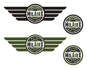 Logo Design entry 1026469 submitted by vintagedesign to the Logo Design for MilAirX.com (MilAirX - Military Airlift Experts) run by Weaseload