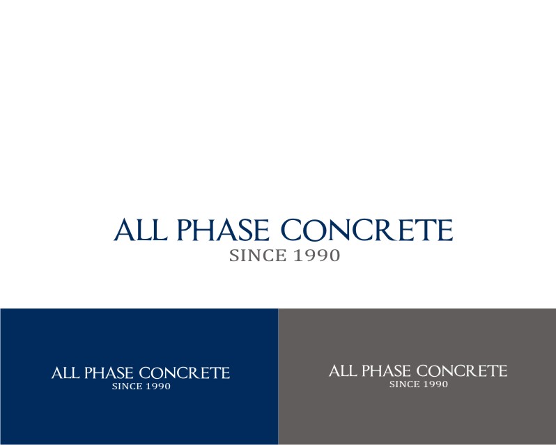 Logo Design entry 1029502 submitted by savana to the Logo Design for All Phase Concrete run by allphaseconcrete