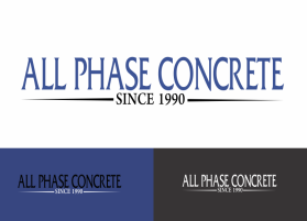 Logo Design entry 1029524 submitted by pixigner to the Logo Design for All Phase Concrete run by allphaseconcrete