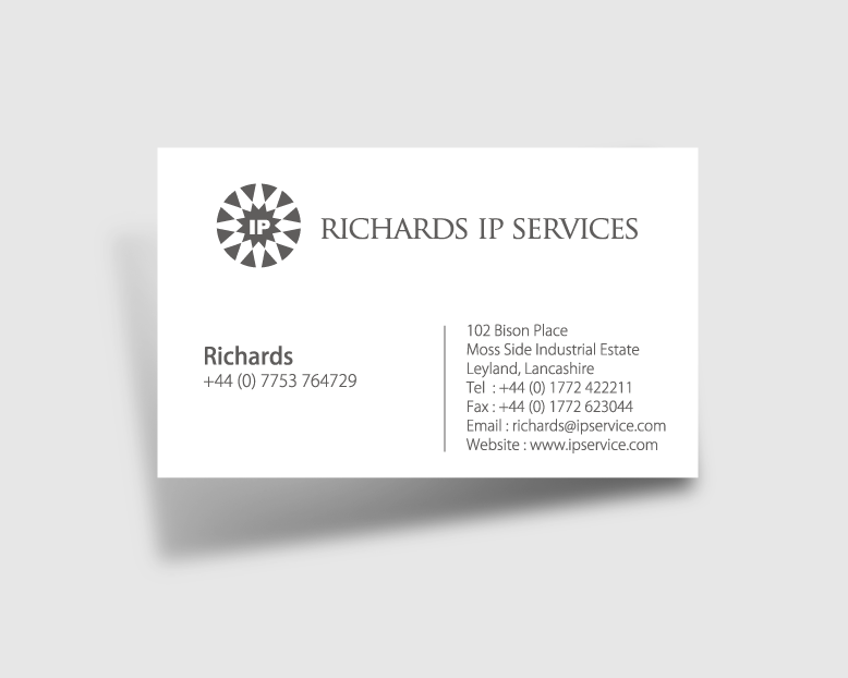 Business Card & Stationery Design entry 1032127 submitted by smarttaste to the Business Card & Stationery Design for Richards IP Services run by triangledraw