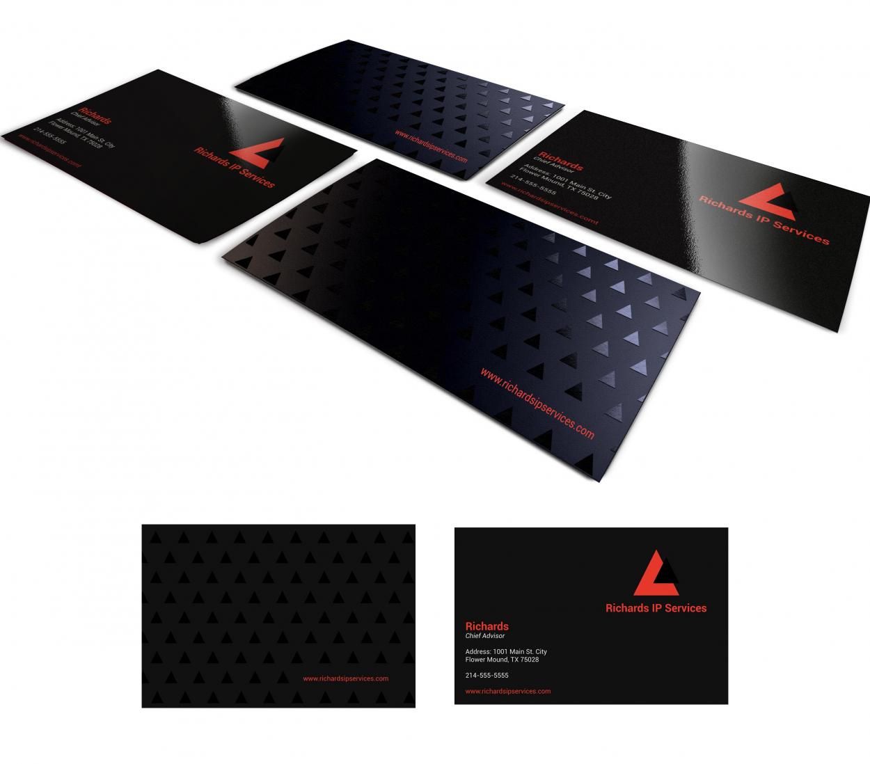 Business Card & Stationery Design entry 1032127 submitted by wirepaper to the Business Card & Stationery Design for Richards IP Services run by triangledraw