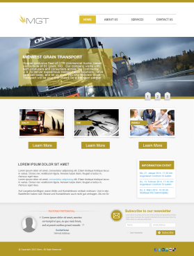 Web Design entry 1076255 submitted by luckydesign