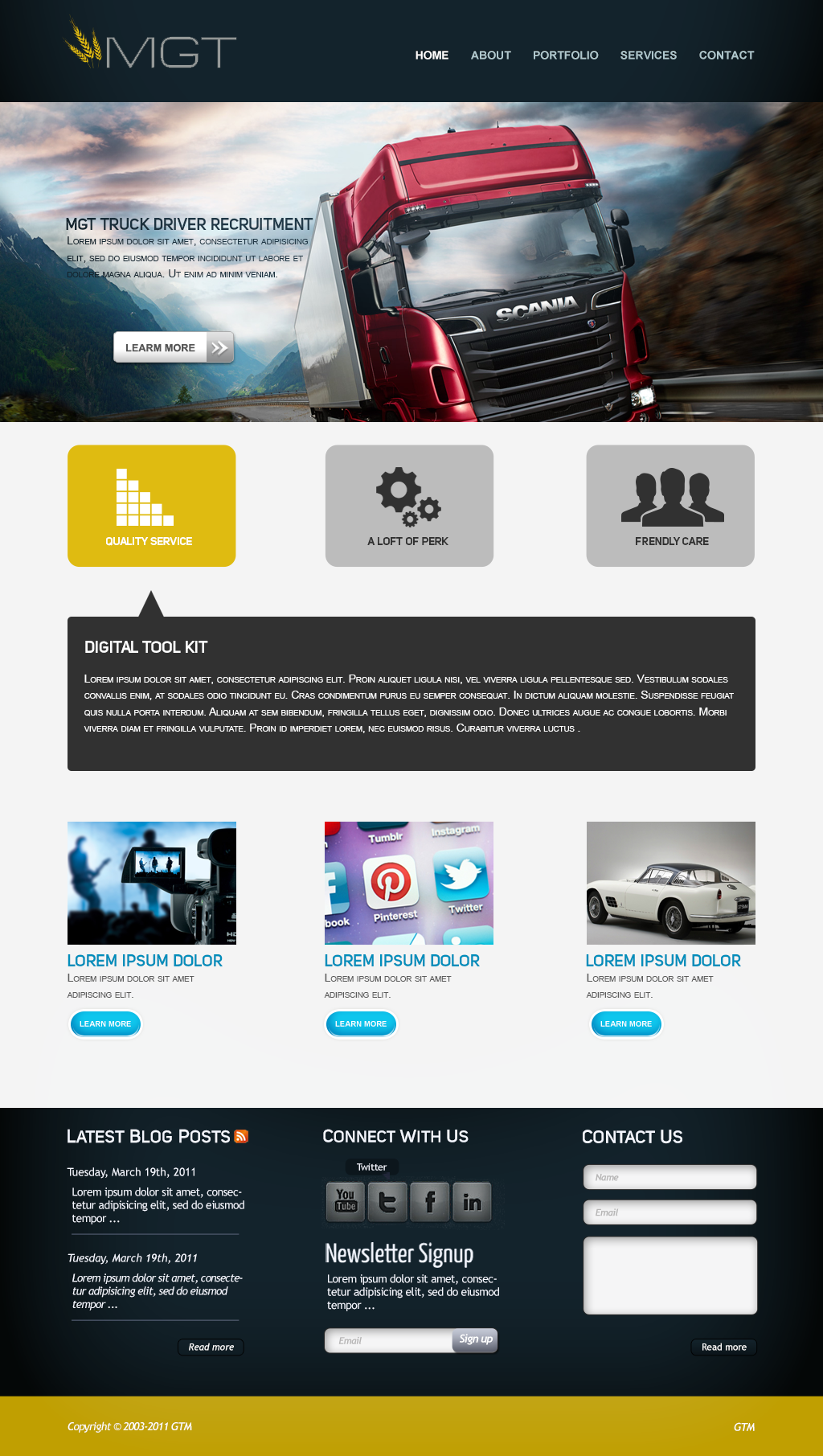 Web Design entry 1076869 submitted by luckydesign