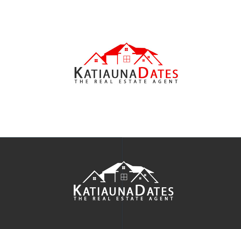 Logo Design entry 1041350 submitted by BadGuys to the Logo Design for Katiauna Dates The Real Estate Agent run by kmacway