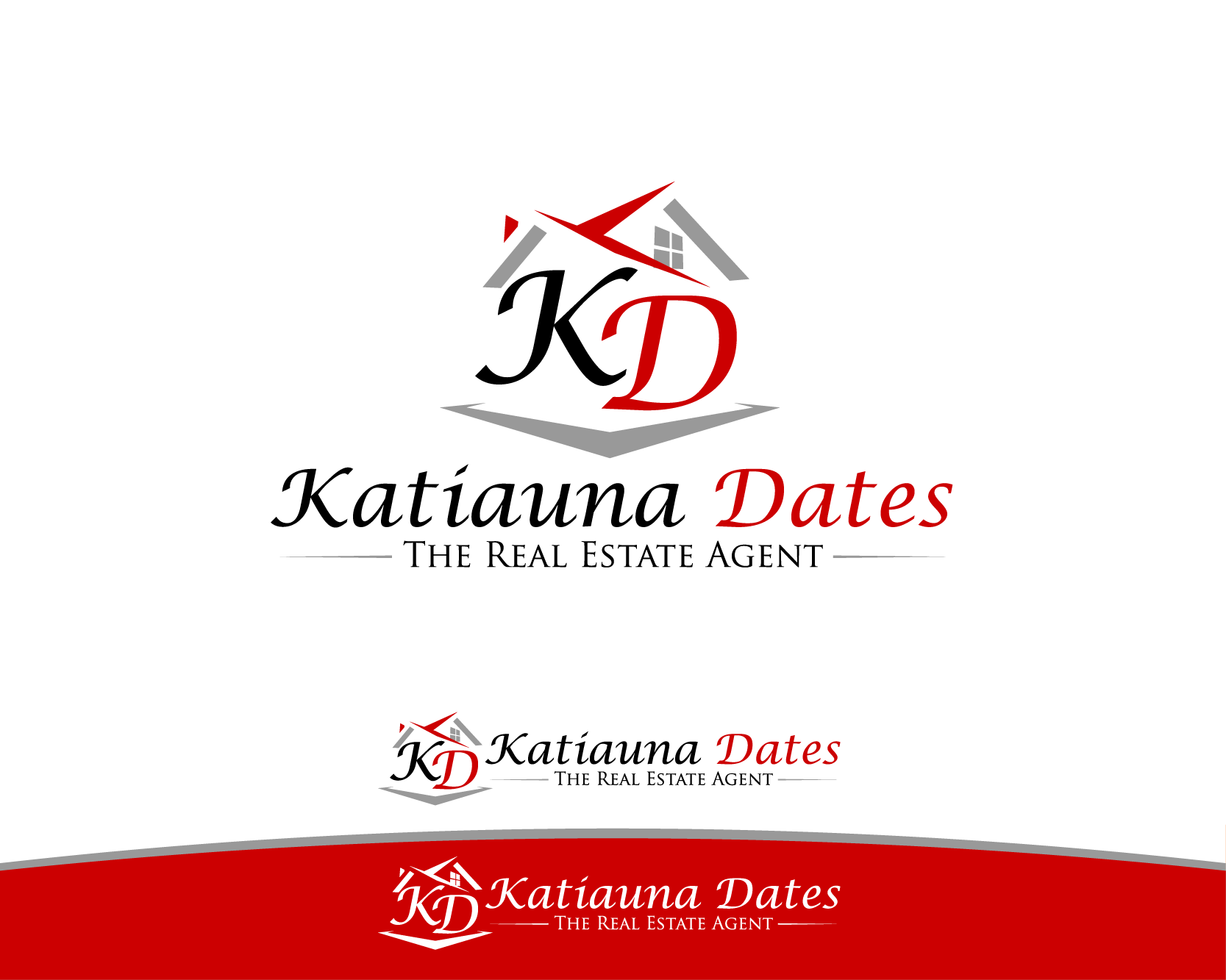 Logo Design entry 1041350 submitted by LeAnn to the Logo Design for Katiauna Dates The Real Estate Agent run by kmacway