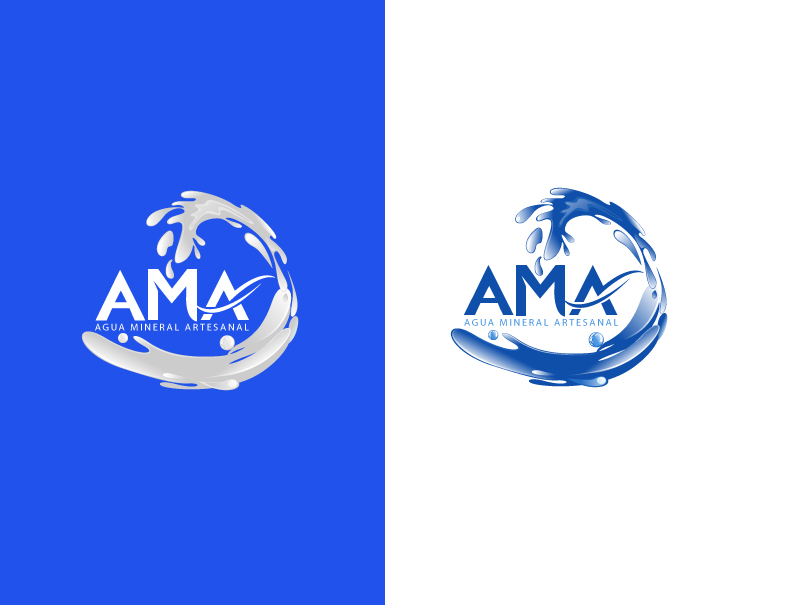 Logo Design entry 1042300 submitted by hansu to the Logo Design for AMA, Agua Mineral Artesanal run by Rocio
