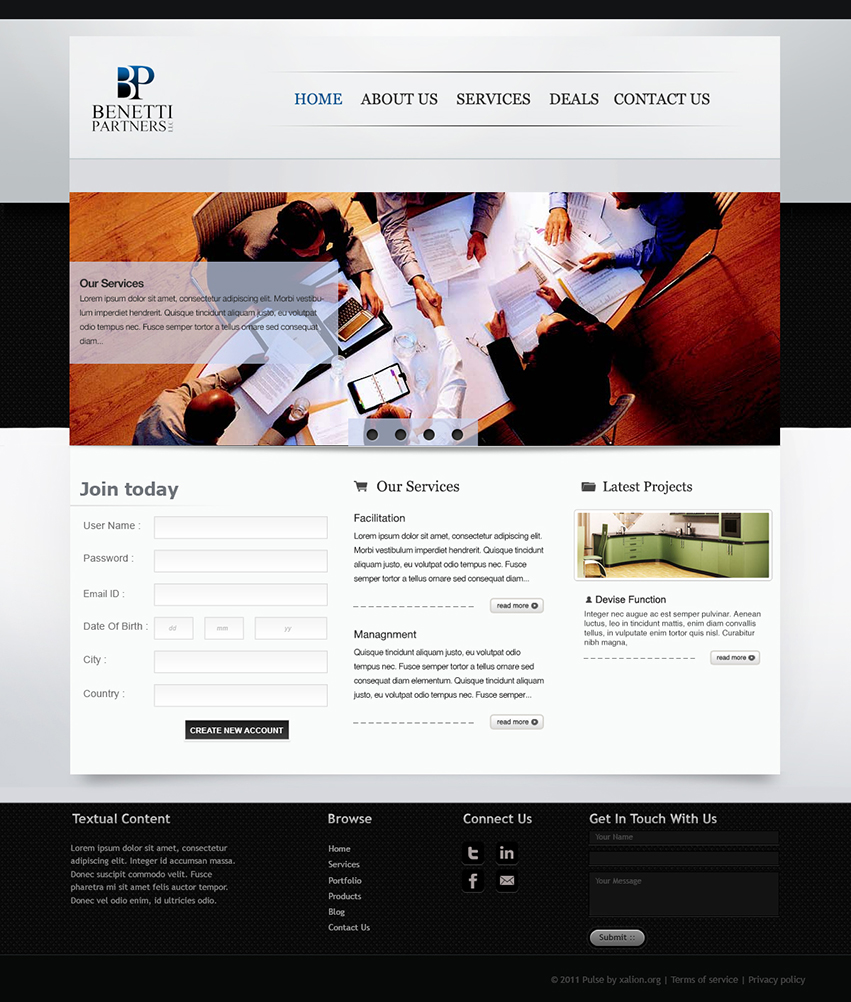 Web Design entry 1087064 submitted by luckydesign