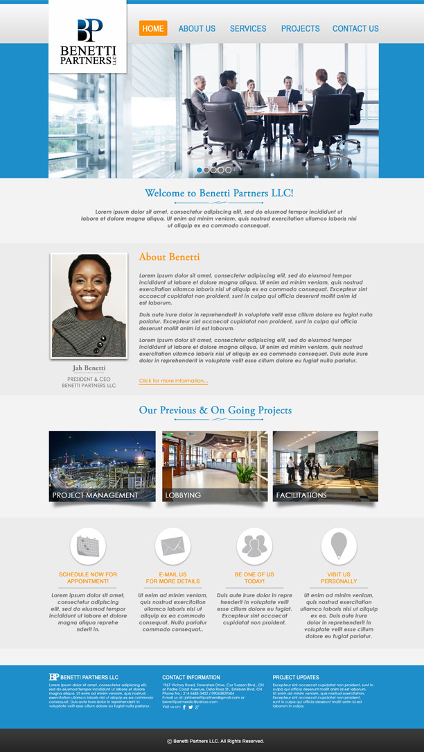 Web Design entry 1089019 submitted by Icarus