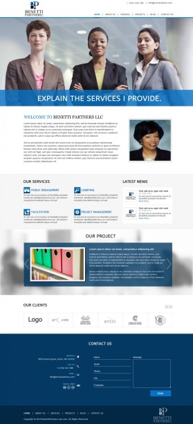 Web Design entry 1089179 submitted by JogDesigns
