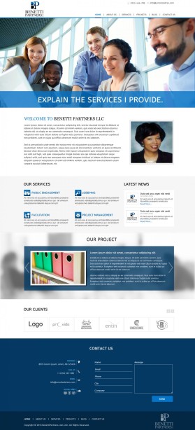 Web Design entry 1089183 submitted by JogDesigns