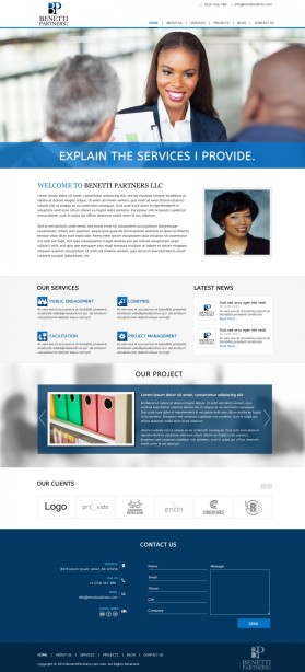 Web Design entry 1089185 submitted by JogDesigns
