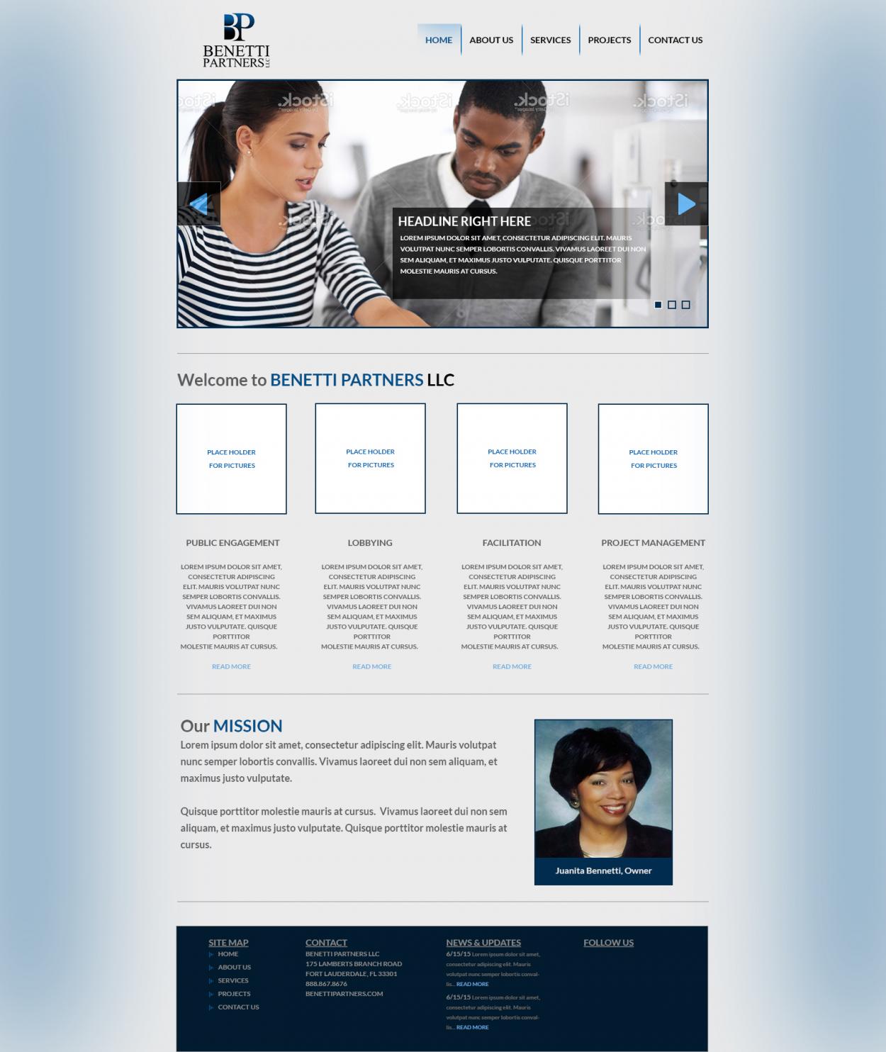 Web Design entry 1089667 submitted by RyszkaCreations