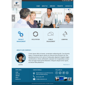 A similar Web Design submitted by saima4583 to the Web Design contest for Voorneveld & Partners Consultancy by PeterV1981