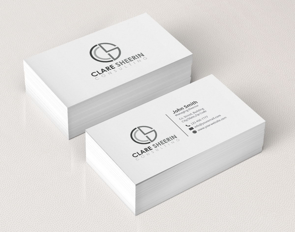 Business Card & Stationery Design entry 1048714 submitted by athenticdesigner to the Business Card & Stationery Design for Clare Sheerin Consulting run by csheerin