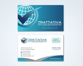 Business Card & Stationery Design Entry 1057799 submitted by TCMdesign to the contest for Trattativa Meetings & Events Solutions International run by Trattativa
