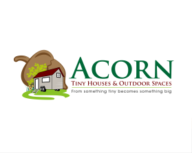Logo Design entry 1057896 submitted by charmaine to the Logo Design for Acorn Tiny Houses and Outdoor spaces run by TJ Landscape Designer