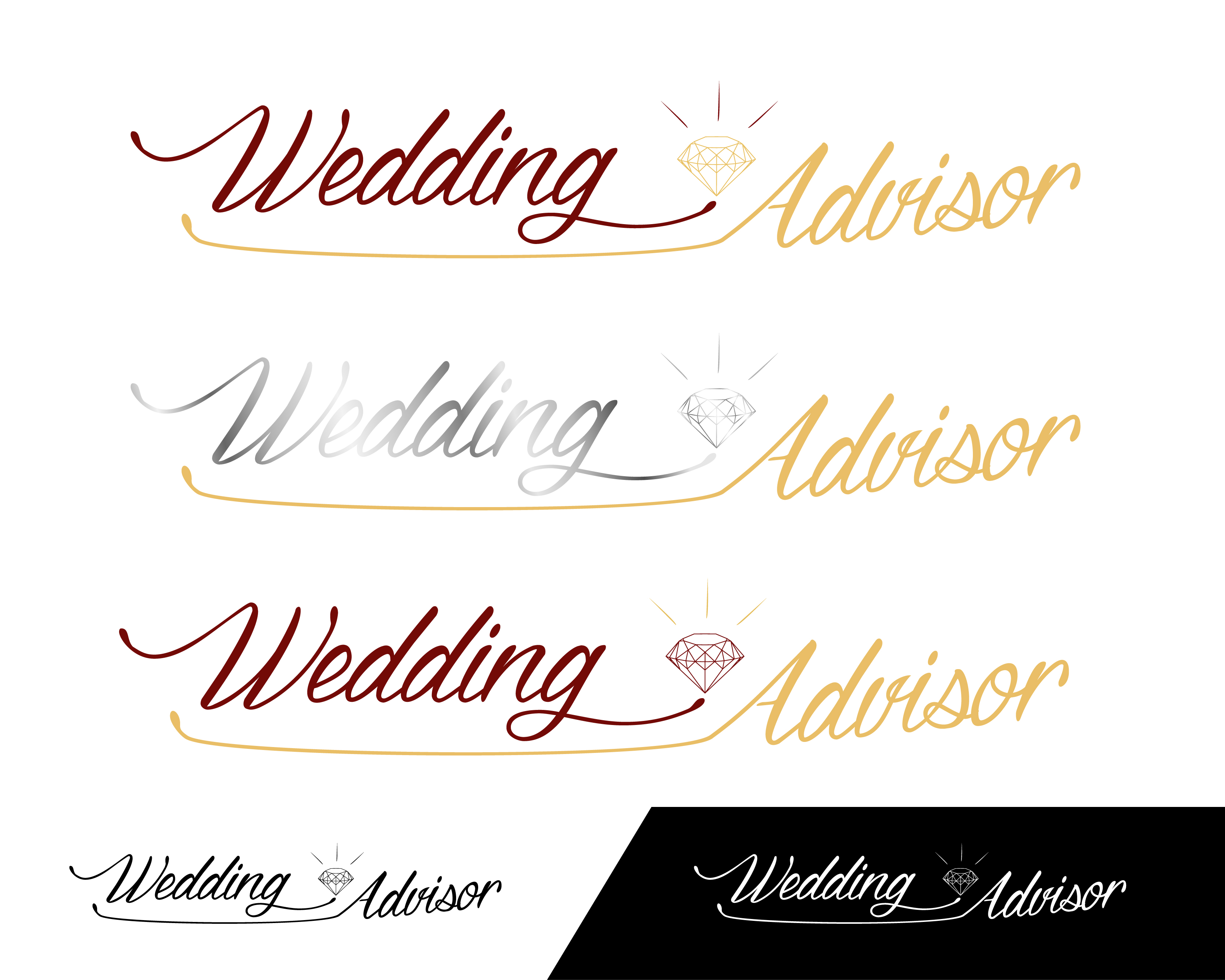 Logo Design entry 1063139 submitted by ferhatsen to the Logo Design for WeddingAdvisor run by Myseoemail 