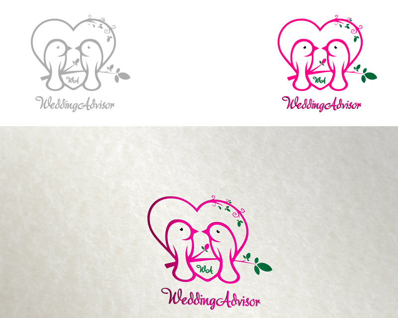 Logo Design entry 1063139 submitted by umang to the Logo Design for WeddingAdvisor run by Myseoemail 