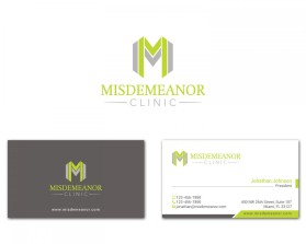 Business Card & Stationery Design Entry 1063182 submitted by TCMdesign to the contest for Misdemeanor Clinic run by michelle33496