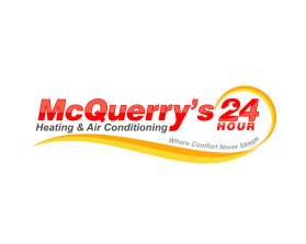 Logo Design entry 1065854 submitted by v0ltag3 to the Logo Design for McQuerry's 24 Hour Heating & Air Conditioning run by genuwine@claesmation