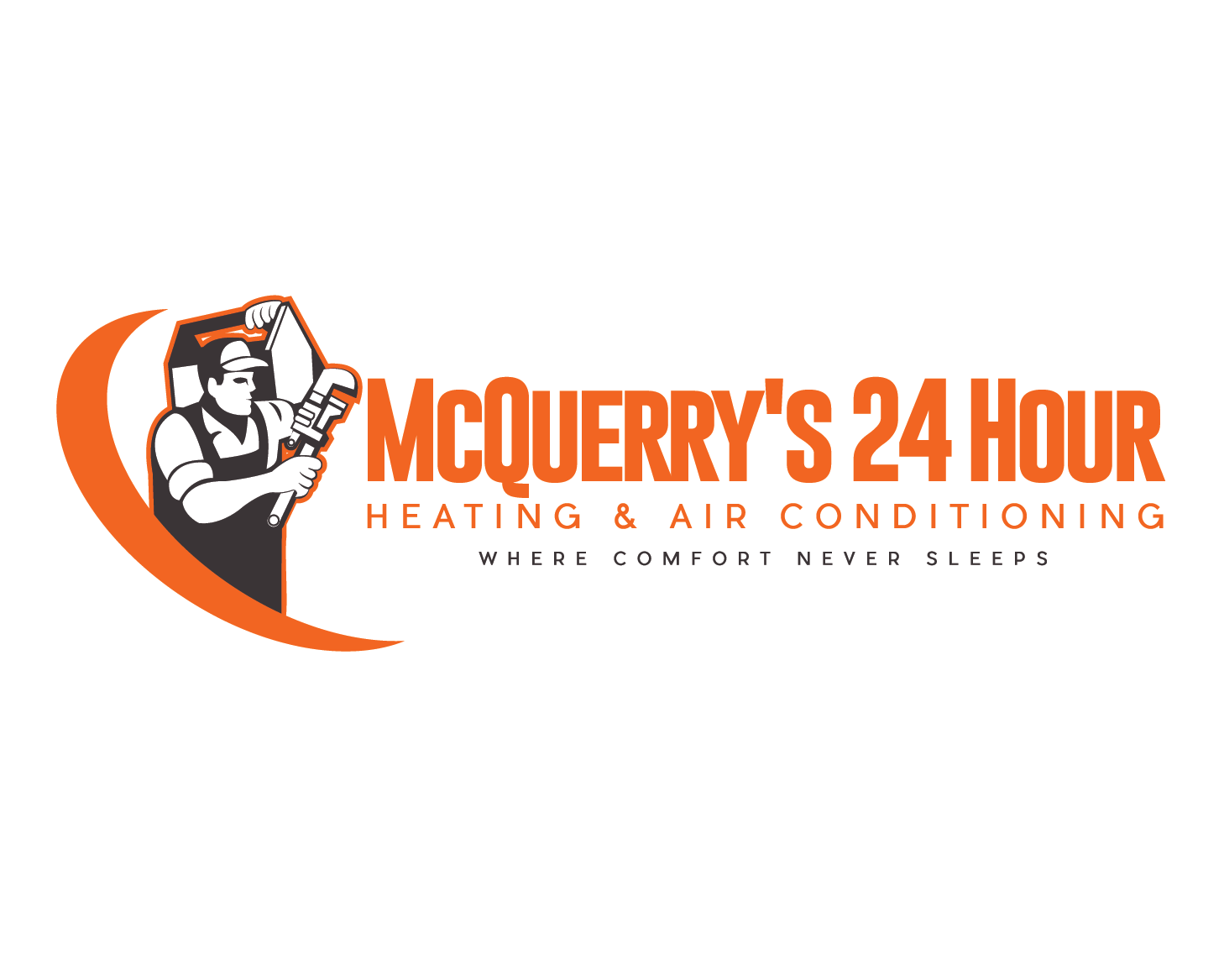 Logo Design entry 1065885 submitted by Vengeful to the Logo Design for McQuerry's 24 Hour Heating & Air Conditioning run by genuwine@claesmation
