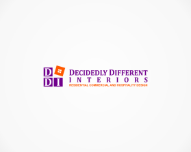 Logo Design entry 1068958 submitted by mahnoorkhalid to the Logo Design for www.decidedlydifferentinteriors.com run by ddifferent