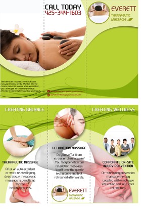 Brochure Design entry 1069858 submitted by Coral to the Brochure Design for Everett Therapeutic Massage run by KRobinson45