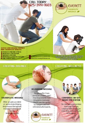 Brochure Design entry 1069859 submitted by Coral to the Brochure Design for Everett Therapeutic Massage run by KRobinson45