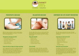 Brochure Design entry 1069861 submitted by Coral to the Brochure Design for Everett Therapeutic Massage run by KRobinson45