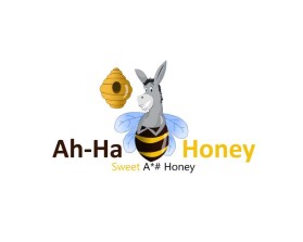 Logo Design entry 1073902 submitted by JINKODESIGNS to the Logo Design for Ah - Ha Honey run by honeybiz