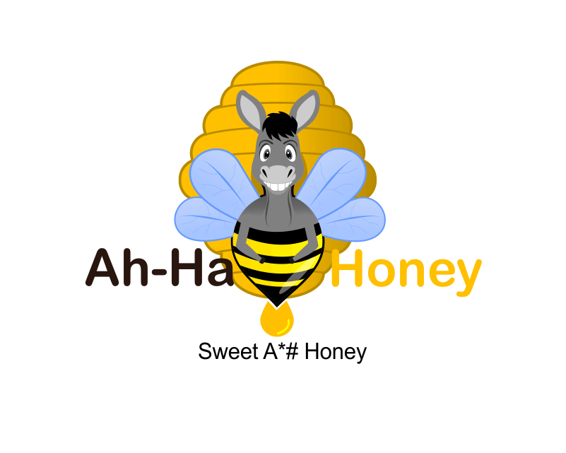 Logo Design entry 1073919 submitted by wakaranaiwakaranai to the Logo Design for Ah - Ha Honey run by honeybiz